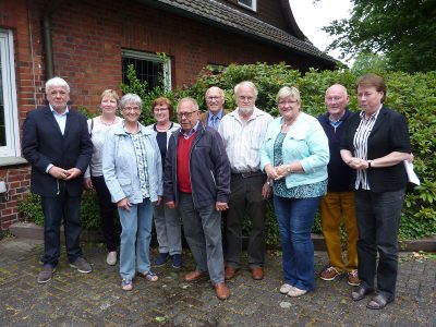 v.l. Norbert Klapper, Angelika Relt, Margret Hartwig, Dorothea Stauvermann, Rolf Wurring, Reiner Krauße, Hagen Libeau, Lisa Wesbuer, Walter Winter, Agnes Bußmann