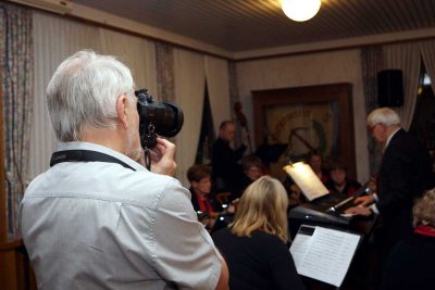 Unser Fotograf Hagen Libeau in Aktion.