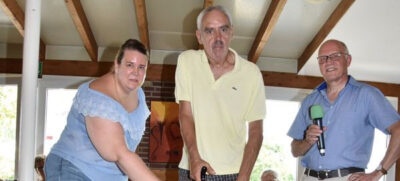 Jenny Sangaré, Walter Trötschler, Reiner Krauße präsentieren den Freezing-Stock