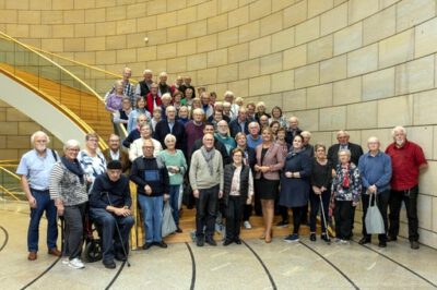 Das Parkinson-Forum Kreis Steinfurt e.V. mit Christina Schulze Föcking (Foto: Hausfotograf, Landtag)